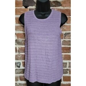 Womens 100% Linen Sleeveles Top Medium LT Sports